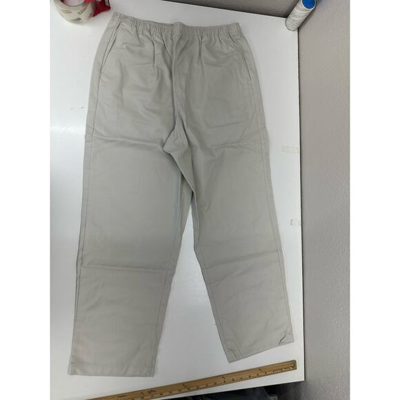 Appleseeds Womens Pants Size 16 Petite Stone Elastic Waist Pull On - Picture 6 of 12